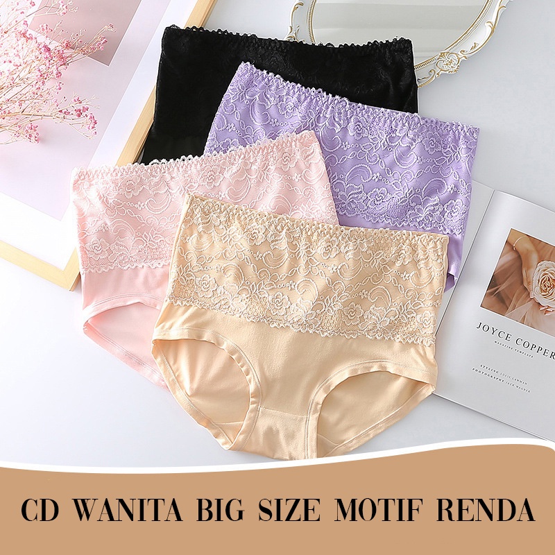 Celana dalam wanita big size motif renda