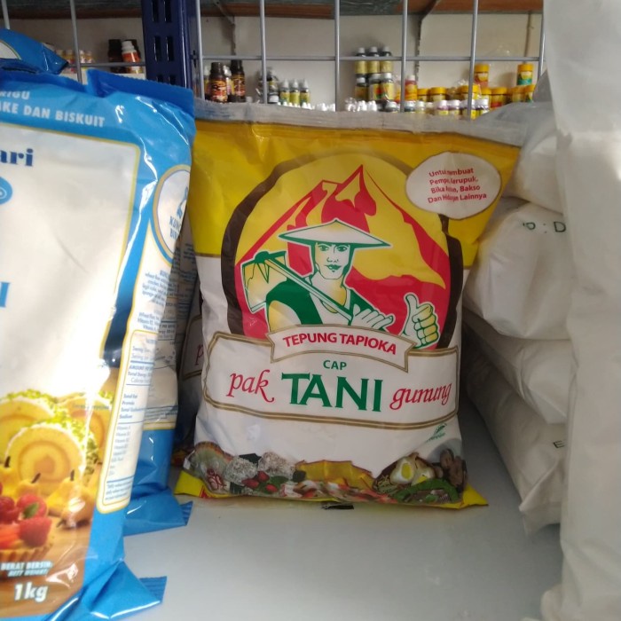 

Ketan-Beras-Tepung- Tepung Tapioka Cap Pak Tani Gunung 500Gr -Tepung-Beras-Ketan.