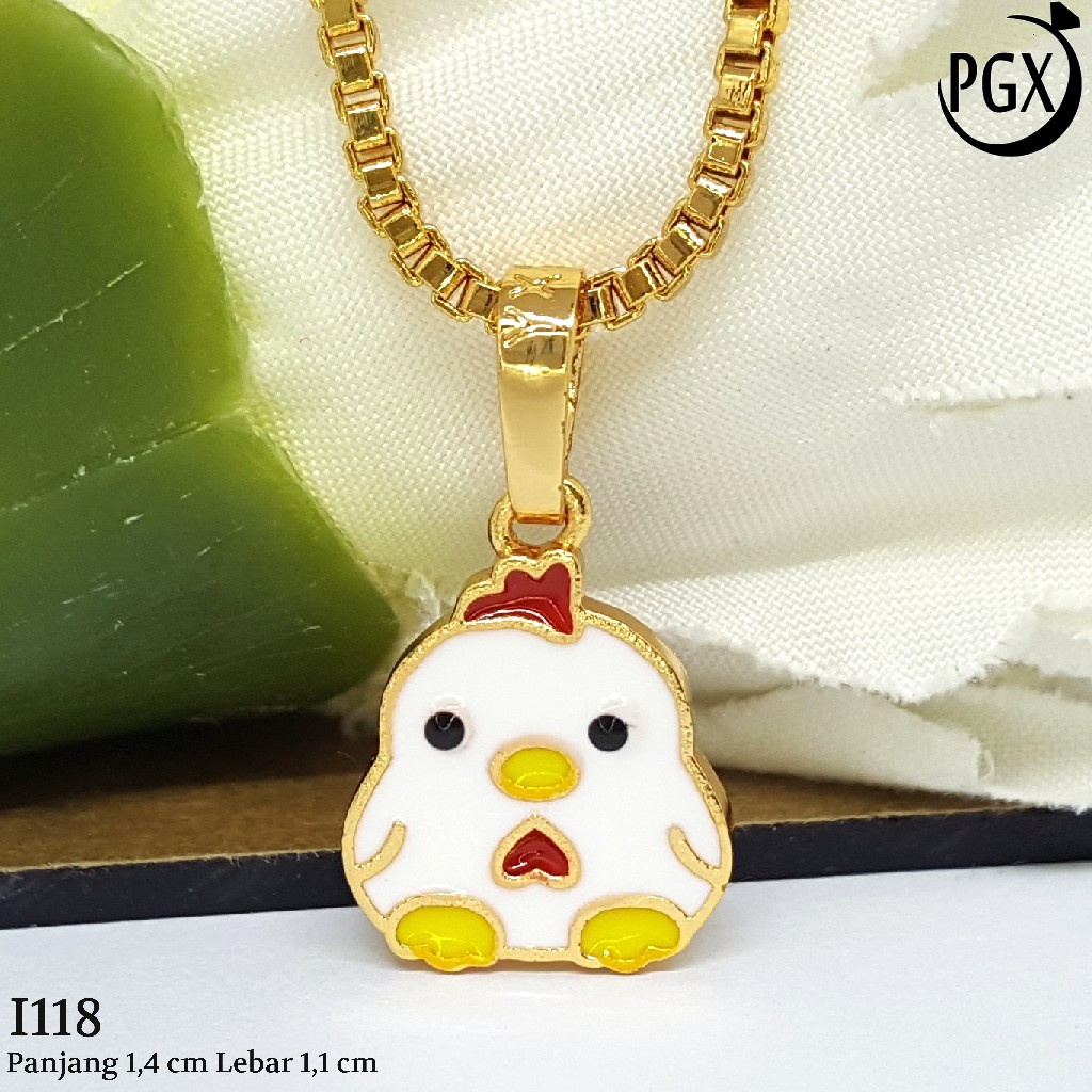 PGX Liontin Kalung Xuping Wanita Perhiasan Lapis Emas Aksesoris Fashion - I118