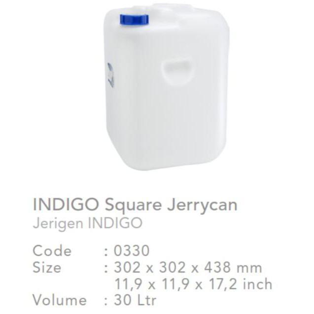 Jerigen 30 Liter Green Leaf Indigo