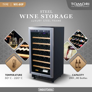 Wine Cooler | Tomori Wine Storage Steel WX-80F