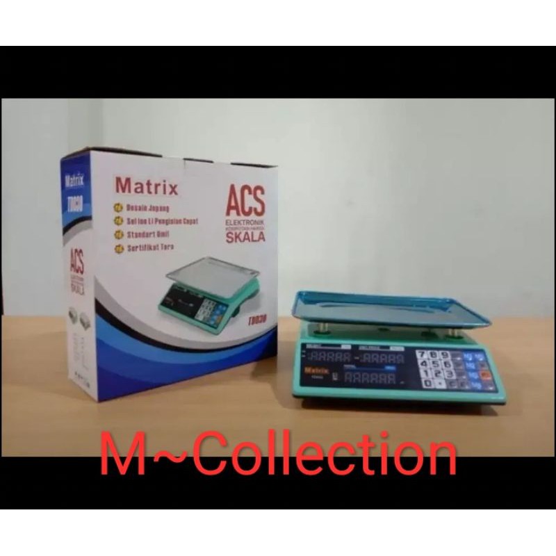 MATRIX Timbangan Digital Charger 30Kg Sayur Daging Laundry Baru Bs COD