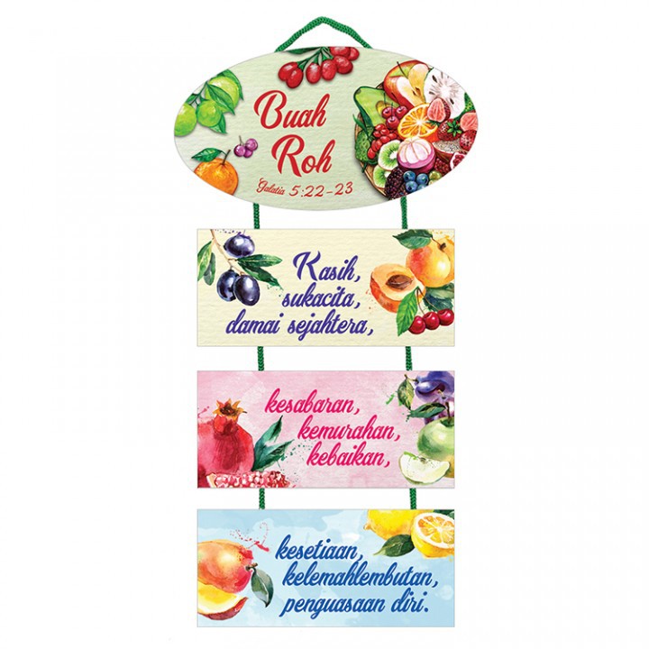 Hiasan Dinding Kayu Buah Roh