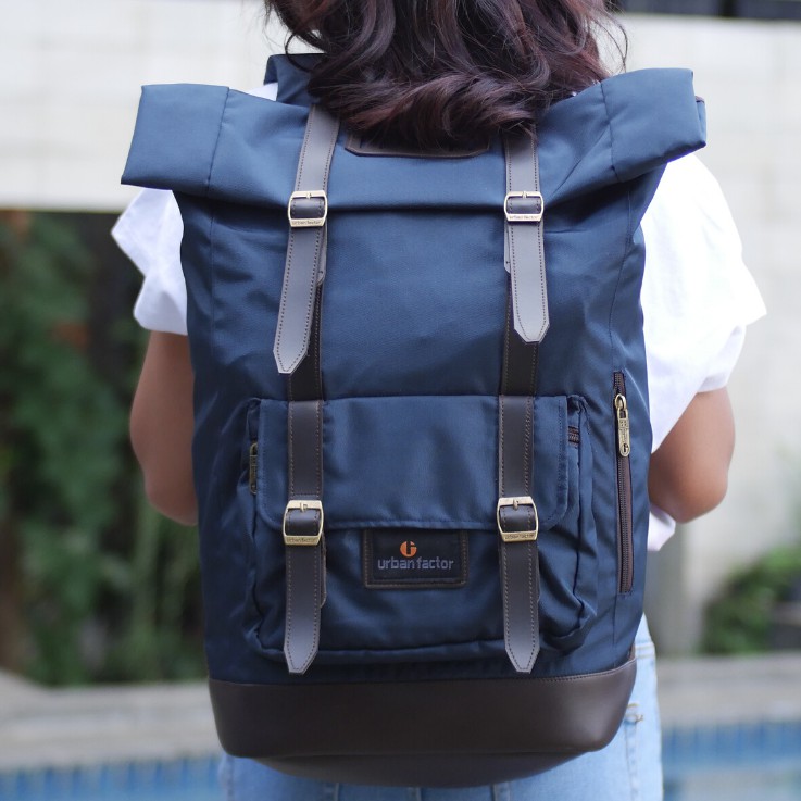 JAM SESSION NAVY |Urban Factor x FORIND|Tas Ransel Punggung Ori Bag Pria Wanita Backpack Baru Besar