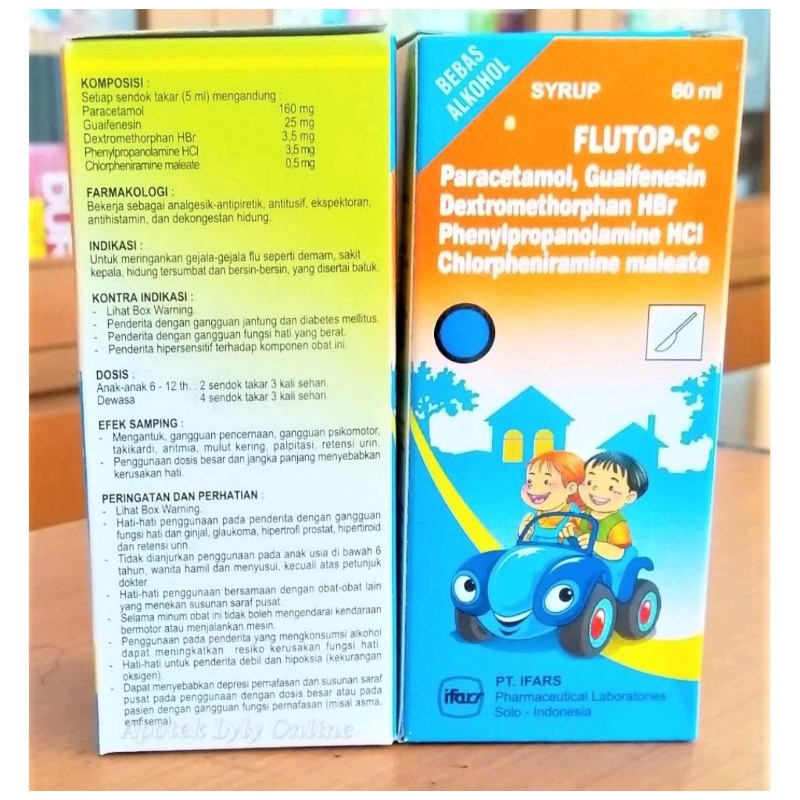 

Flutop C Syrup 60 ml sirup panas batuk & pilek