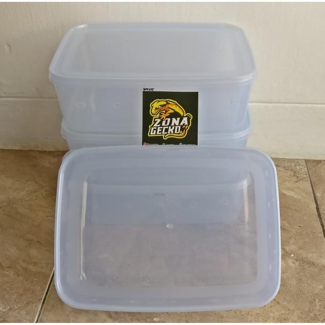 BISA COD Box/wadah/kotak/kandang plastik leopard gecko reptile BERGARANSI Kode 1335