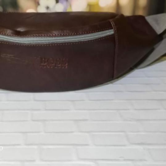 ➨ Tas cowok kulit Pu // Tas kulit Pu selempang pria // Tas waist Bag kulit Pu ◌