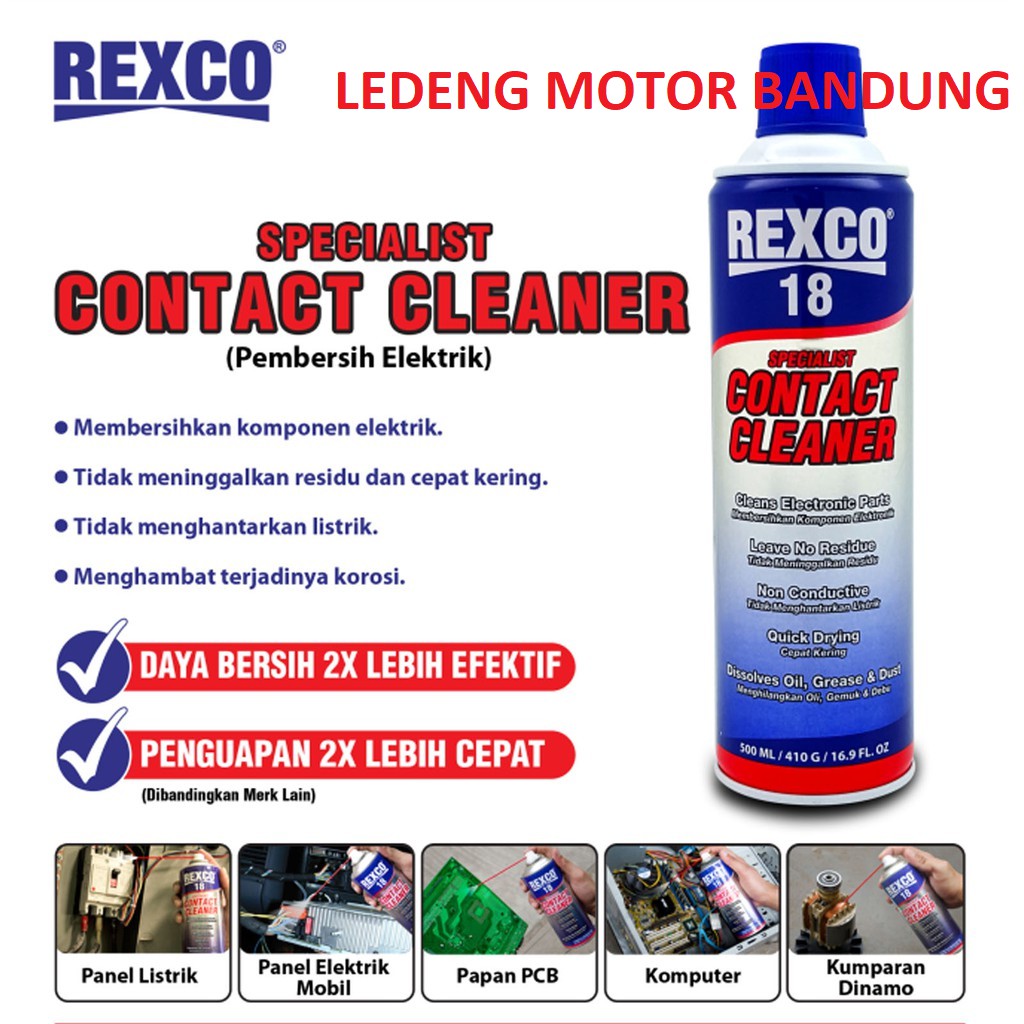 Rexco 18 Contact Cleaner Pembersih Komponen Elektrik Listrik 500ml