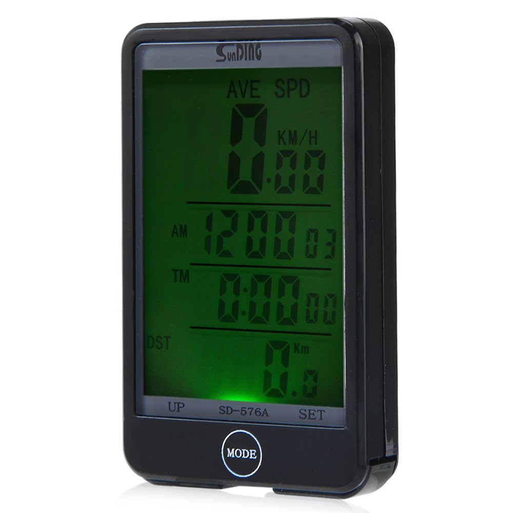 SunDing Speedometer Sepeda Touch LCD - SD-576A - Black