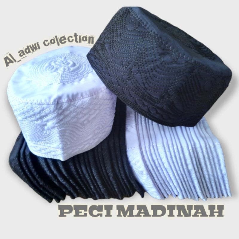PECI MADINAH/KOPIAH MADINAH/MADINAH POLOS/PECI HITAM/PECI PUTIH/KOPIAH HABIB/PECI SANTRI