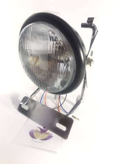 Lampu pesek plus breket tulang cb 100 gl pro megapro tiger hitam