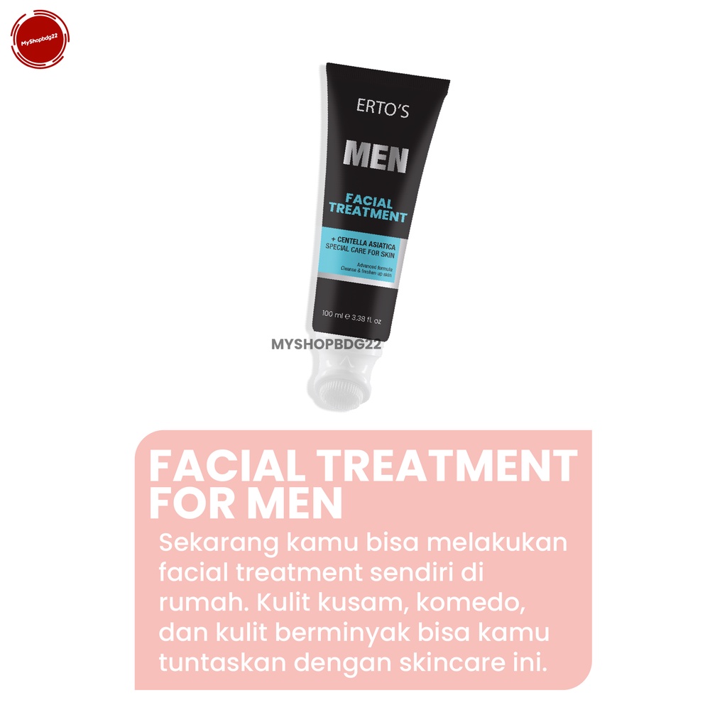 Facial Treatment For Men With Centella Asiatica 100ml Skincare Perawatan Kulit Wajah Pria By Myshopbdg22