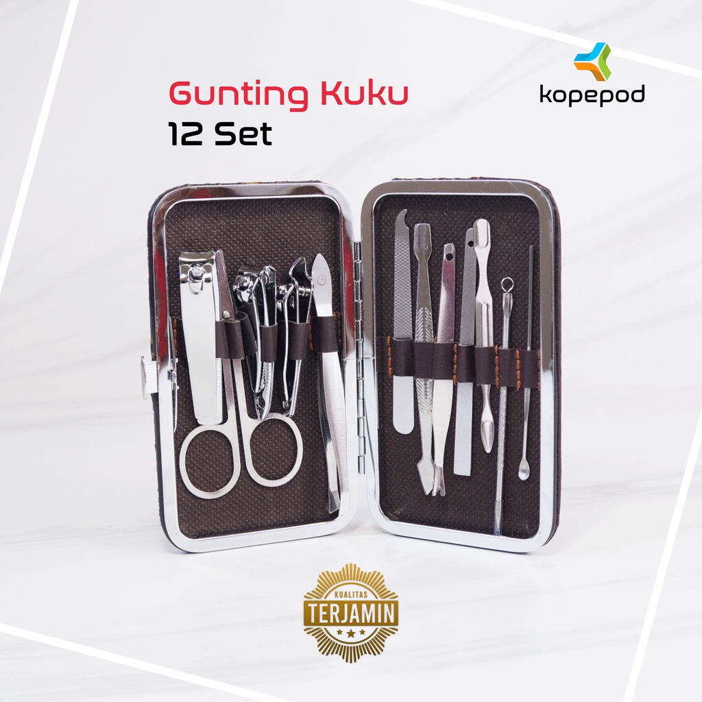 Nail Clipper Gunting Kuku Apel 8 dan 12 Set Medium Clipper