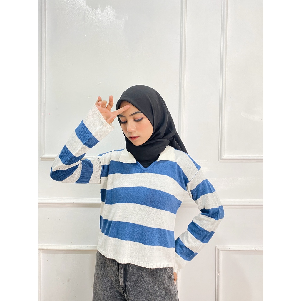 Sweater Fuji Crop / Crop Viral Rajut