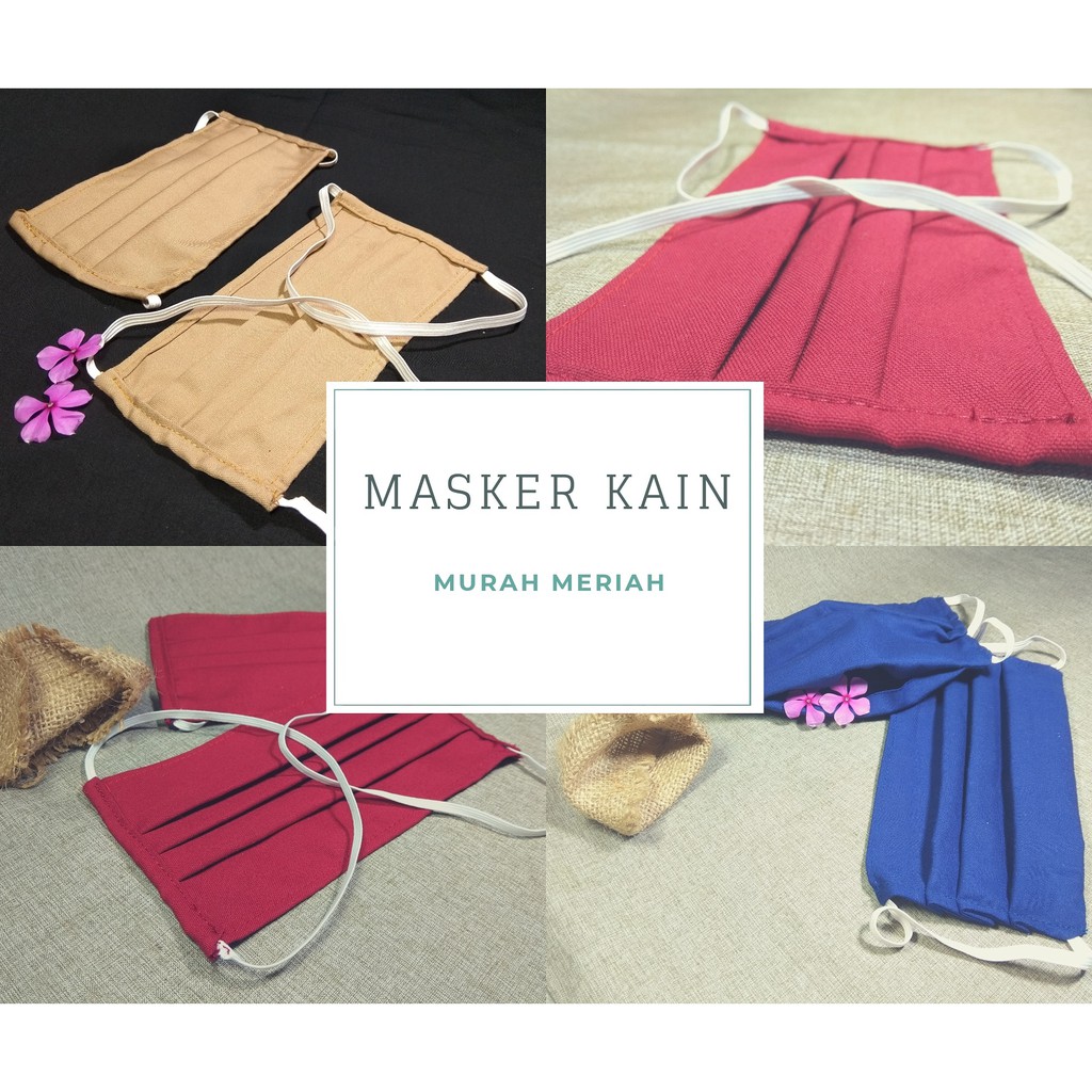 Masker Kain Hijab Tali Karet