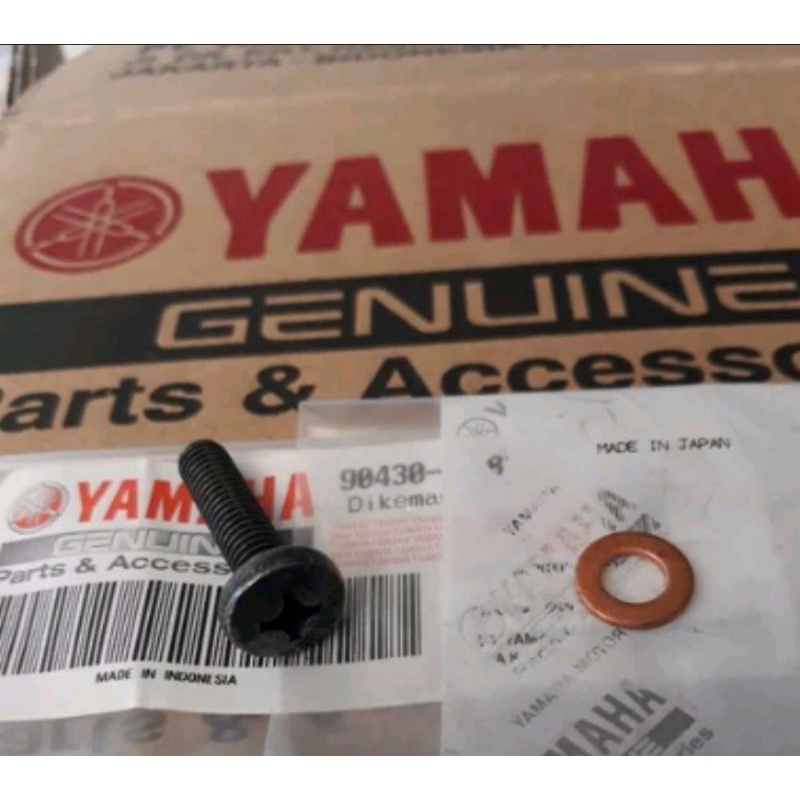 Baut dan ring tembaga kabel rpm rxs rx spesial yt115 ori yamaha
