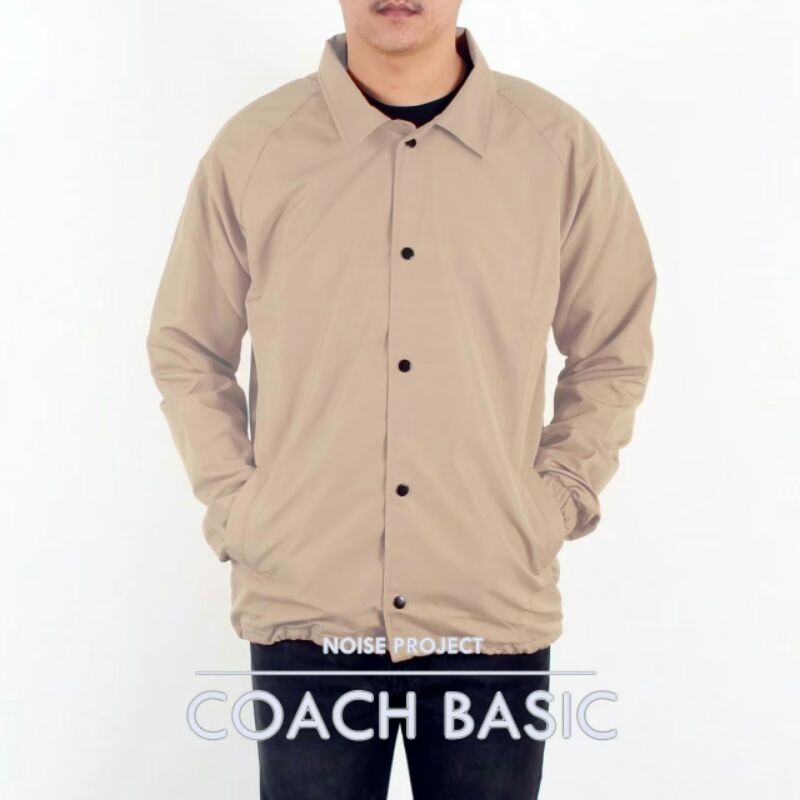 NOISE PROJECT Jaket Coach Noise Basic Jaket Wolv Jaket Parasut Pria