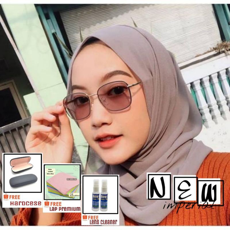 Best Seller Kacamata 3369 Anti radiasi photocromic Fhashion wanita Antiradiasi Photocromic