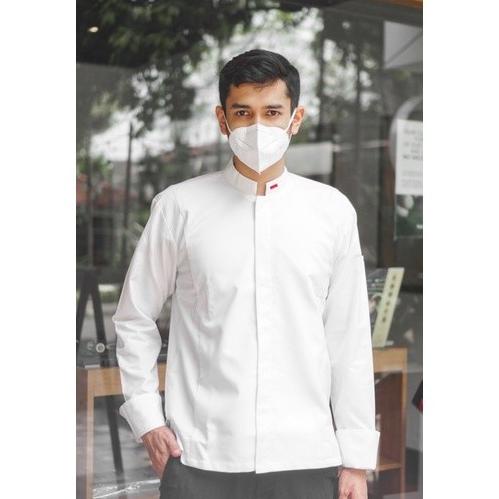 Indonesia Style Chef Jacket Unisex Seragam Kitchen Chef Jacket Aksara