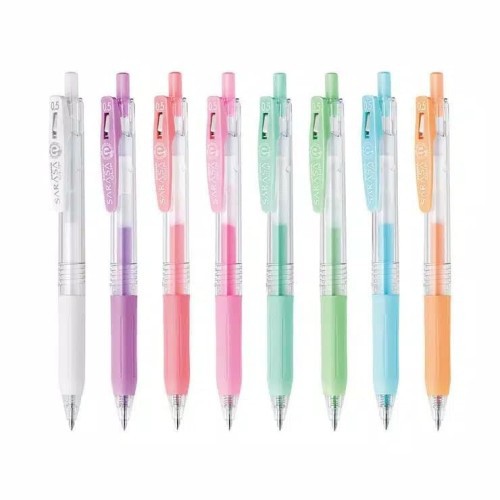 PULPEN GEL CETREK SARASA WARNA 0.5 MM MILK PASTEL SOFT COLOUR LUCU