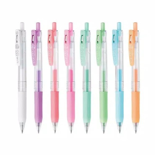 PULPEN GEL CETREK SARASA WARNA 0.5 MM MILK PASTEL SOFT COLOUR LUCU