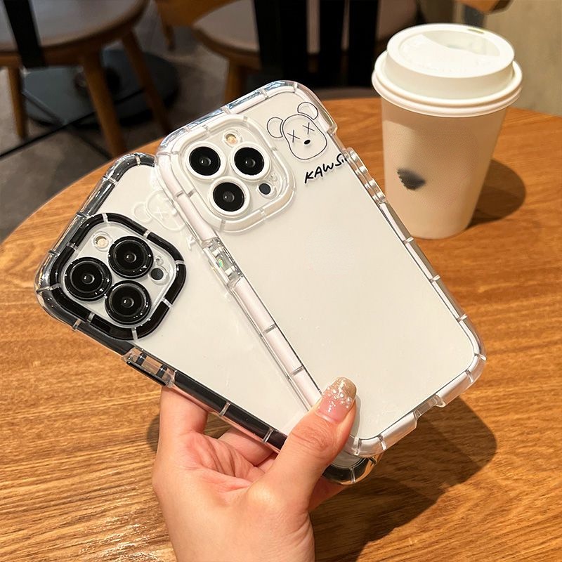 Case Luminous Motif Beruang Untuk iPhone 12 13 11 Pro Max X Xs Max Xr Juhhh