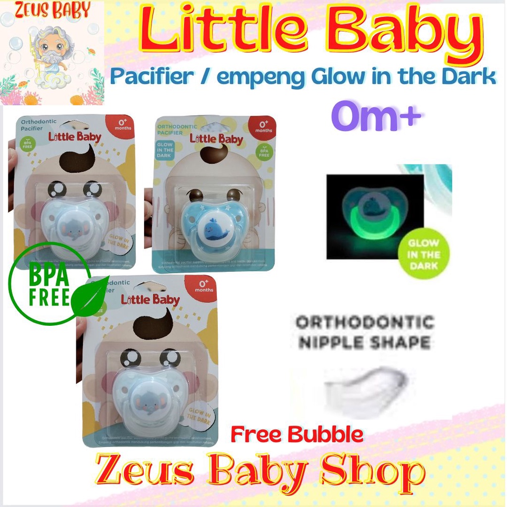 Little Baby empeng Glow in the Dark Pacifier [Empeng] empeng bayi Glow In the Dark