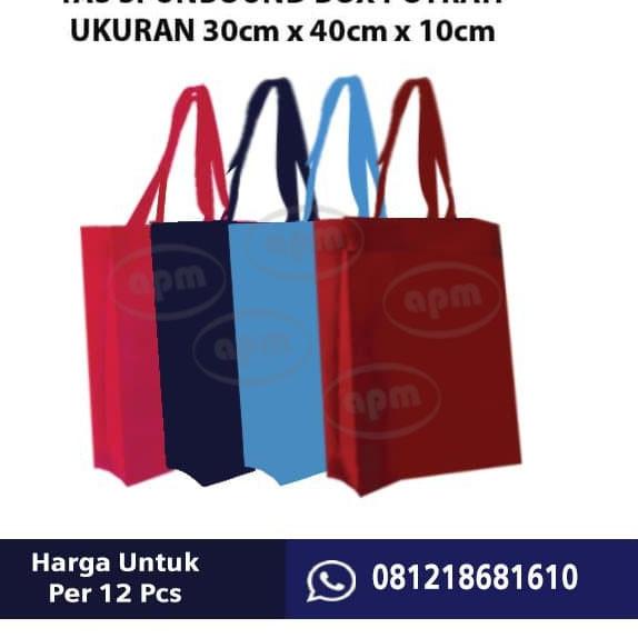 

☚ Tas Spunbond Box Ukuran 30cm x 40cm x 10cm - Merah ➤