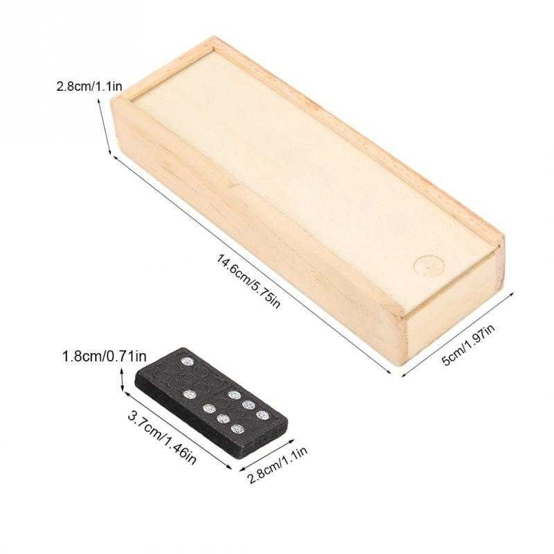 Mainan Domino Board Game 28 PCS Gaple Kayu Permainan Anak