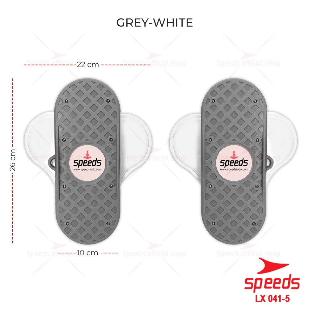 SPEEDS Waist Twisting Kaki Terpisah Alat Olahraga Fitness Rumah Pengecil Perut Paha Pelangsing Magnetic Trimmer 041-5-Abu