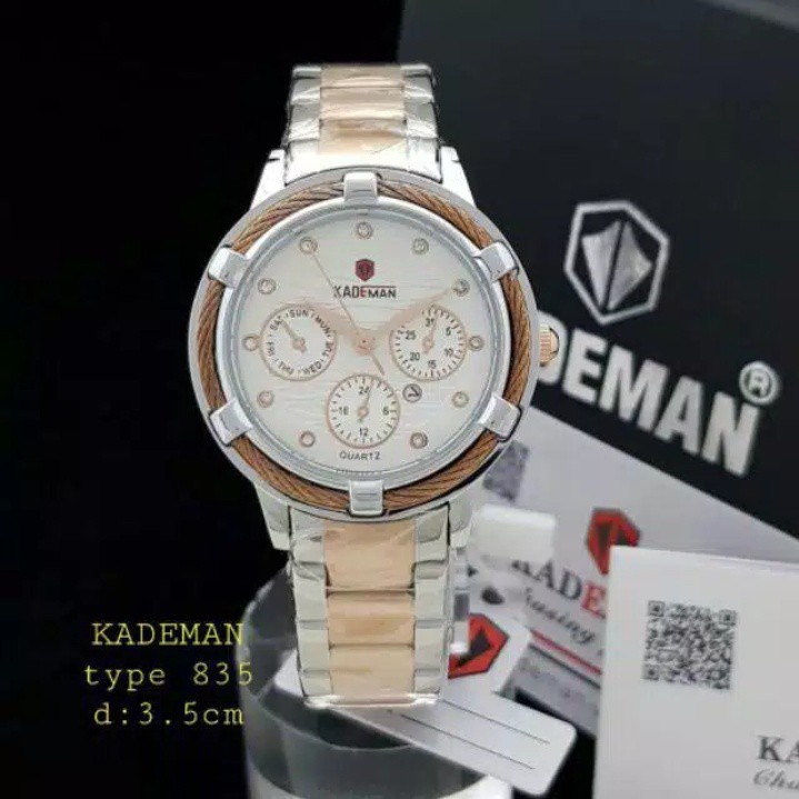 Jam wanita Kademan 835 original tahan air