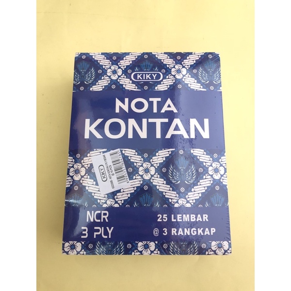 

Nota Kontan 3 Ply Besar Kiky / pack (isi 10 pcs) , Nota kontan 3 Ply Kiky . not kiky