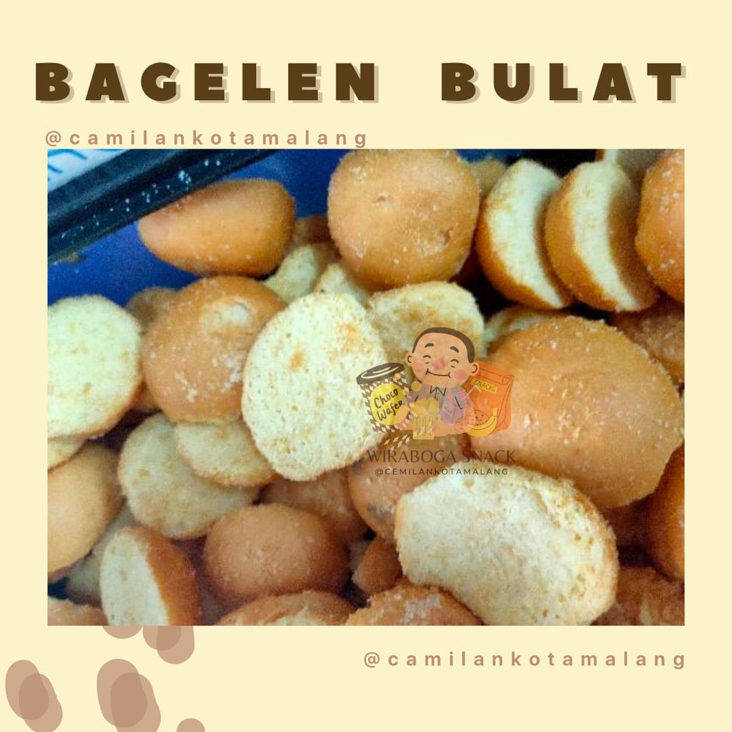 

BAGELEN BULAT /Bagelen bulat/ bagelen koin/ kue kering/ camilan jajan enak manis/ BAGELEN MENTEGA MANIS 100GR