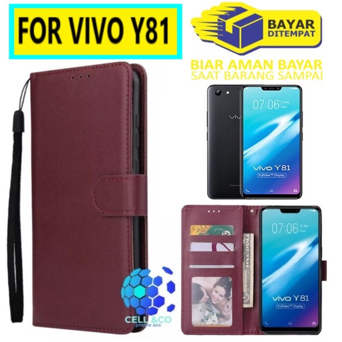 Flip cover VIVO Y81 Flip case buka tutup kesing hp casing hp flip case leather wallet