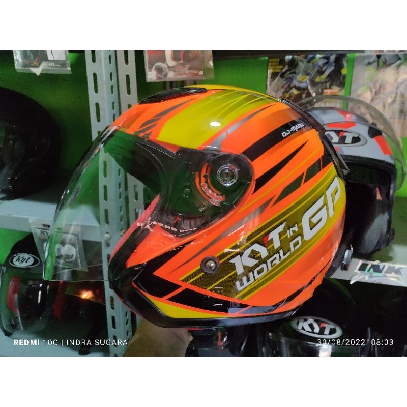 Helm KYT DJ MARU motif world gp Original