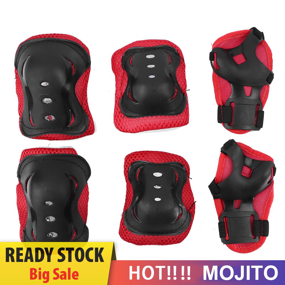 6pcs / Set Pelindung Siku / Lutut / Pergelangan Tangan Anak Untuk Roller Skating