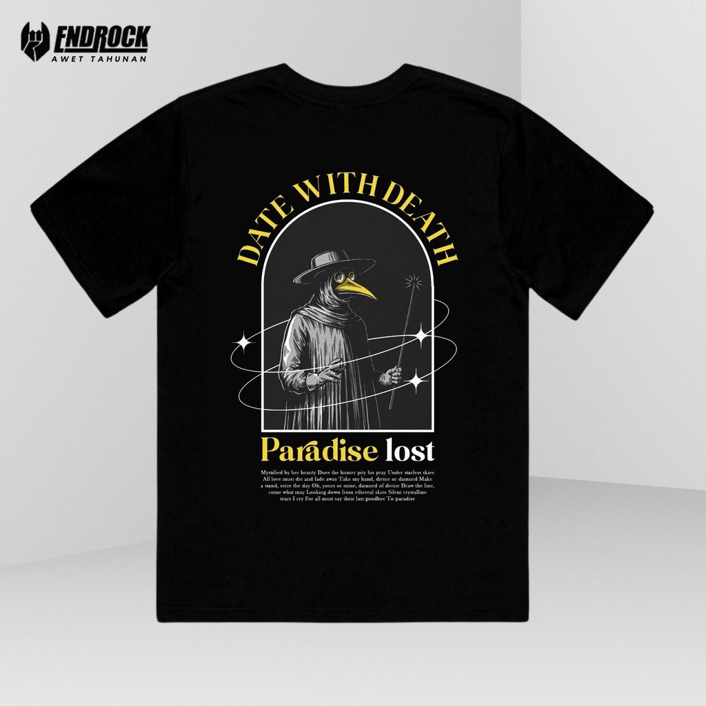 Kaos Distro Original Endrock Tema Paradise Lost