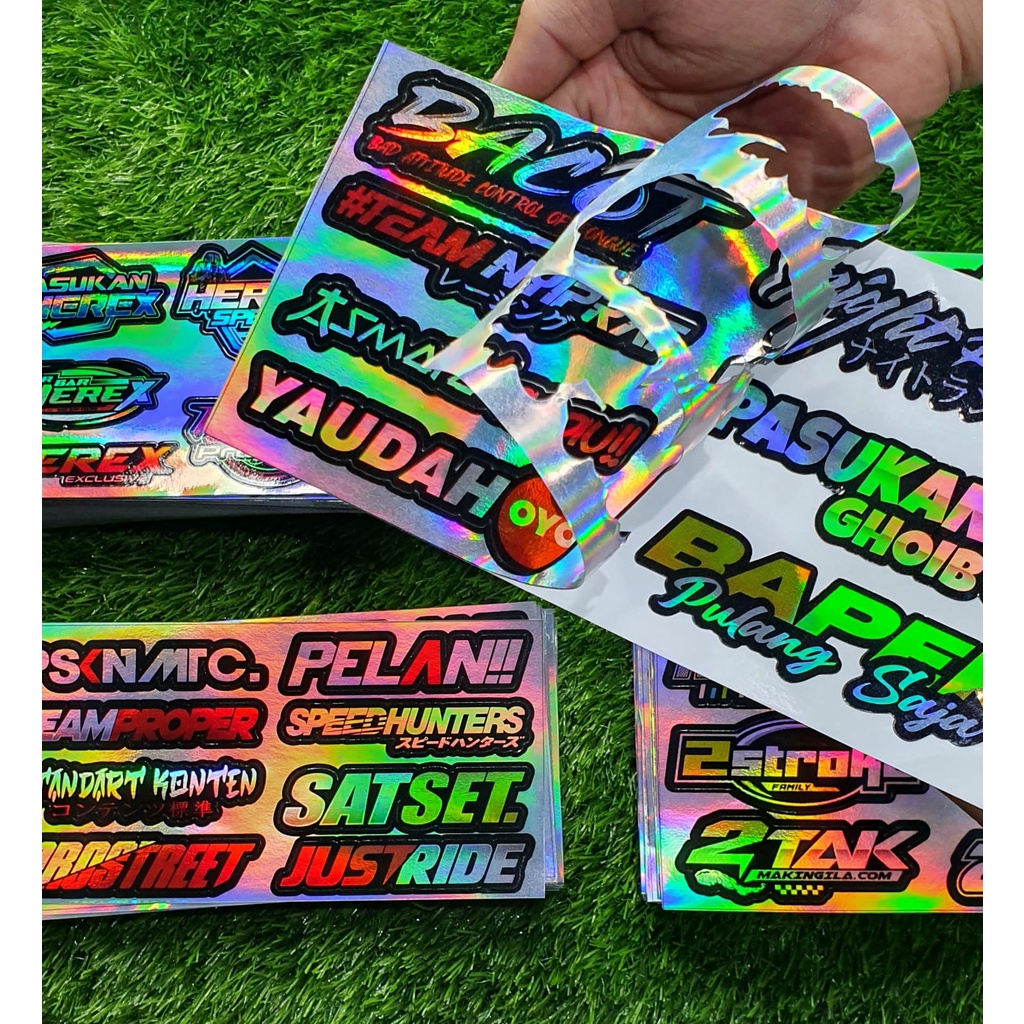 Sticker Racing Print cutt Pack Stiker racing Pack stiker motor