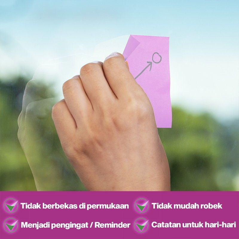 3M Post-it 654 Millennial Pink Sticky Notes (76mm x 76mm)-2