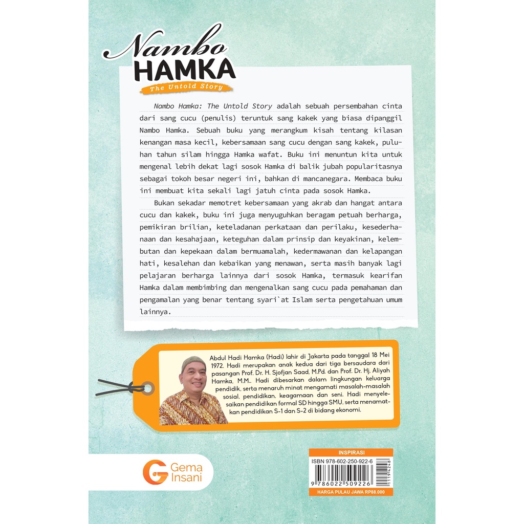 Buku Nambo Hamka - Gema Insani 100% Original