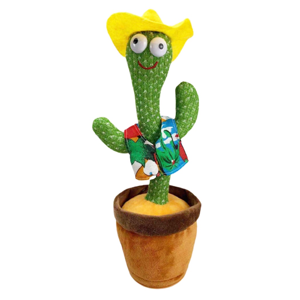 Cactus Toy Boneka Pintar Music Musik Natal Merry Christmas Hadiah Kado Natal Kaktus Joget Joged Kaktus Goyang Menari Dance Dancing