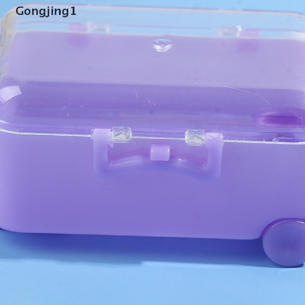 Gongjing1 Miniatur Koper Travel Bahan Plastik Untuk Aksesoris Rumah Boneka