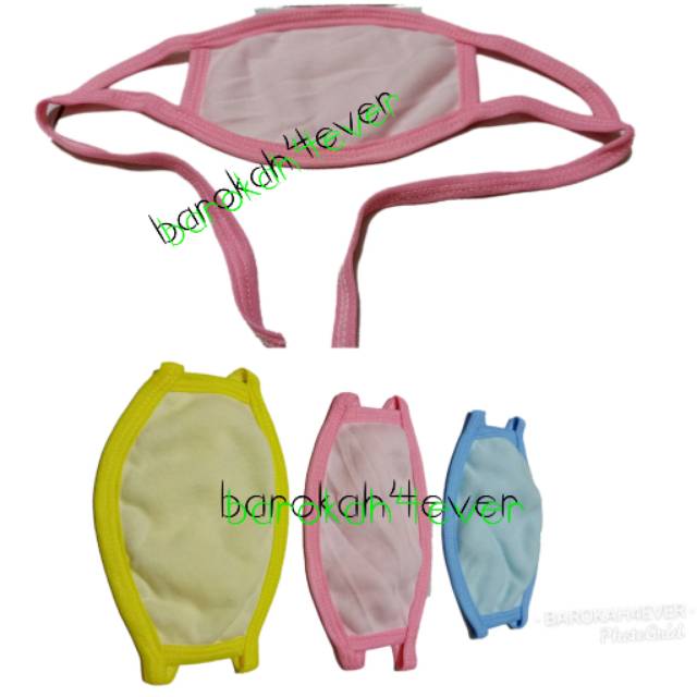 MASKER KAIN 2 LAPIS Tali Panjang (Minim Order 2 pcs )