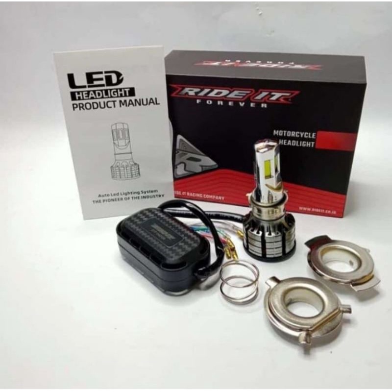 Lampu LED Hid 6 sisi Ride It putih