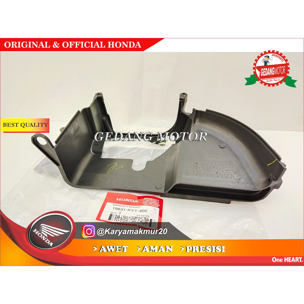 TUTUP BLOK MESIN BAWAH SHROUND EXHAUST BEAT KARBU SCOOPY LAMA ORIGINAL