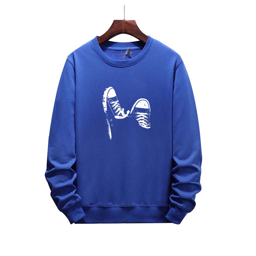 SWEATER OVERSIZE CREWNECK SEPATU STREETWEAR  SWEATSHIRT PRIA DAN WANITA