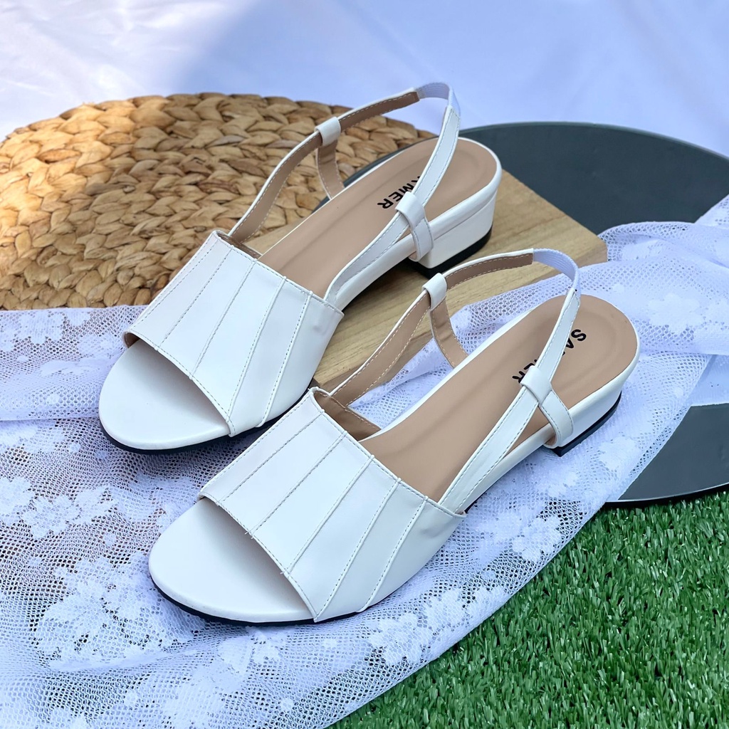 SARMER - MOIRA HEELS WHITE