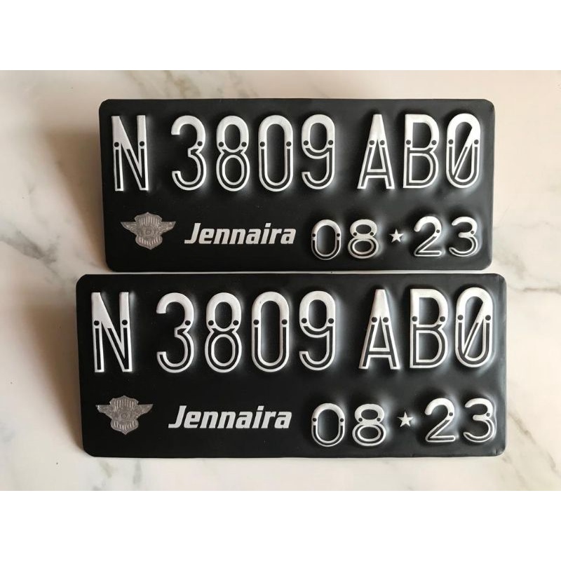 plat nomor motor modif kecil baut tanam