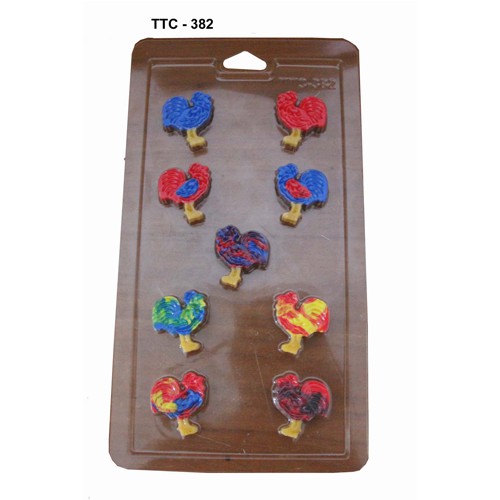 Mika Plastik High Quality Cetakan Coklat Bentuk Hewan Ayam Jago / Puding Jelly / TTC 382