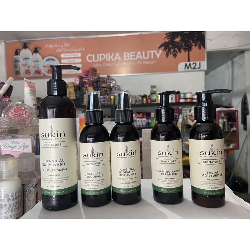 Alla series Sukin original - sukin deodorant - sukin facial cleanser - sukin face mist - body wash